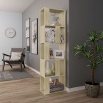 vidaXL Bibliotecă/Separator, stejar sonoma 45x24x159 cm lemn prelucrat vidaXL Bibliotecă/Separator, stejar sonoma 45x24x159 cm lemn prelucrat