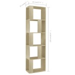 vidaXL Bibliotecă/Separator, stejar sonoma 45x24x159 cm lemn prelucrat vidaXL Bibliotecă/Separator, stejar sonoma 45x24x159 cm lemn prelucrat