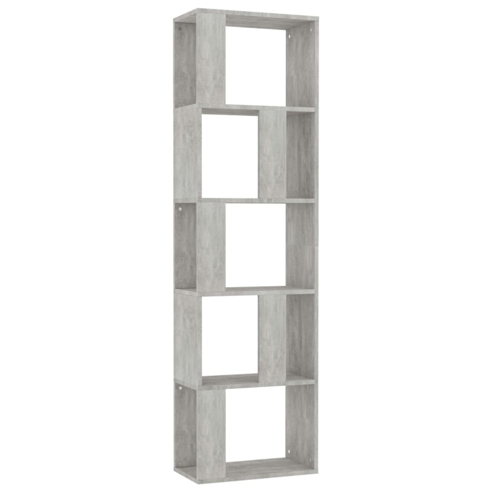 vidaXL Bibliotecă/Separator, gri beton, 45x24x159 cm, lemn prelucrat