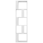 vidaXL Bibliotecă/Separator alb extralucios 45x24x159cm lemn prelucrat