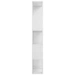 vidaXL Bibliotecă/Separator alb extralucios 45x24x159cm lemn prelucrat