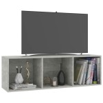 vidaXL Bibliotecă/Dulap TV, gri beton, 36x30x114 cm, lemn prelucrat