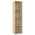 vidaXL Bibliotecă/Dulap TV, stejar sonoma, 36x30x143 cm lemn prelucrat