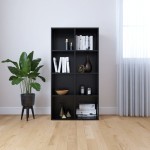 vidaXL Bibliotecă/Dulap, negru, 66x30x130 cm, lemn prelucrat vidaXL Bibliotecă/Dulap, negru, 66x30x130 cm, lemn prelucrat