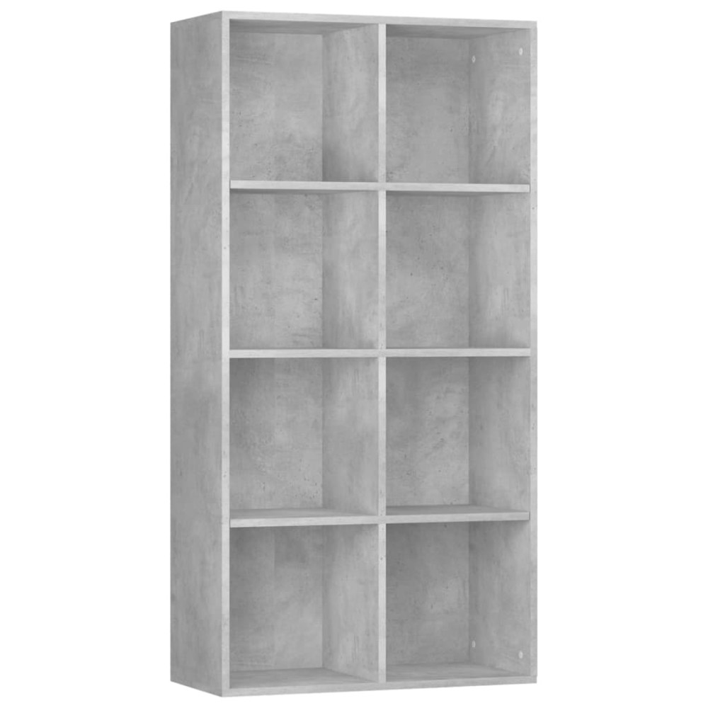 vidaXL Bibliotecă/Dulap, gri beton, 66x30x130 cm, lemn prelucrat