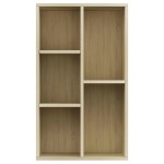 vidaXL Bibliotecă/Dulap, stejar sonoma, 50x25x80 cm, lemn prelucrat