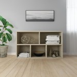 vidaXL Bibliotecă/Dulap, stejar sonoma, 50x25x80 cm, lemn prelucrat