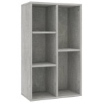 vidaXL Bibliotecă/Dulap, gri beton, 50x25x80 cm, lemn prelucrat