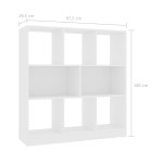 vidaXL Bibliotecă, alb, 97,5x29,5x100 cm, lemn prelucrat vidaXL Bibliotecă, alb, 97,5x29,5x100 cm, lemn prelucrat