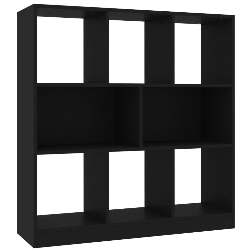 vidaXL Bibliotecă, negru, 97,5x29,5x100 cm, lemn prelucrat