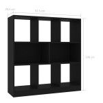 vidaXL Bibliotecă, negru, 97,5x29,5x100 cm, lemn prelucrat vidaXL Bibliotecă, negru, 97,5x29,5x100 cm, lemn prelucrat