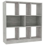 vidaXL Bibliotecă, gri beton, 97,5x29,5x100 cm, lemn prelucrat vidaXL Bibliotecă, gri beton, 97,5x29,5x100 cm, lemn prelucrat
