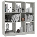 vidaXL Bibliotecă, gri beton, 97,5x29,5x100 cm, lemn prelucrat vidaXL Bibliotecă, gri beton, 97,5x29,5x100 cm, lemn prelucrat