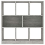 vidaXL Bibliotecă, gri beton, 97,5x29,5x100 cm, lemn prelucrat vidaXL Bibliotecă, gri beton, 97,5x29,5x100 cm, lemn prelucrat