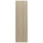 vidaXL Bibliotecă, alb/stejar sonoma, 97,5x29,5x100 cm, lemn prelucrat vidaXL Bibliotecă, alb/stejar sonoma, 97,5x29,5x100 cm, lemn prelucrat