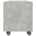 vidaXL Dulap TV cu rotile, gri beton, 90x35x35, lemn prelucrat vidaXL Dulap TV cu rotile, gri beton, 90x35x35, lemn prelucrat