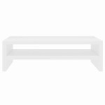 vidaXL Suport monitor, alb, 42x24x13 cm, lemn prelucrat