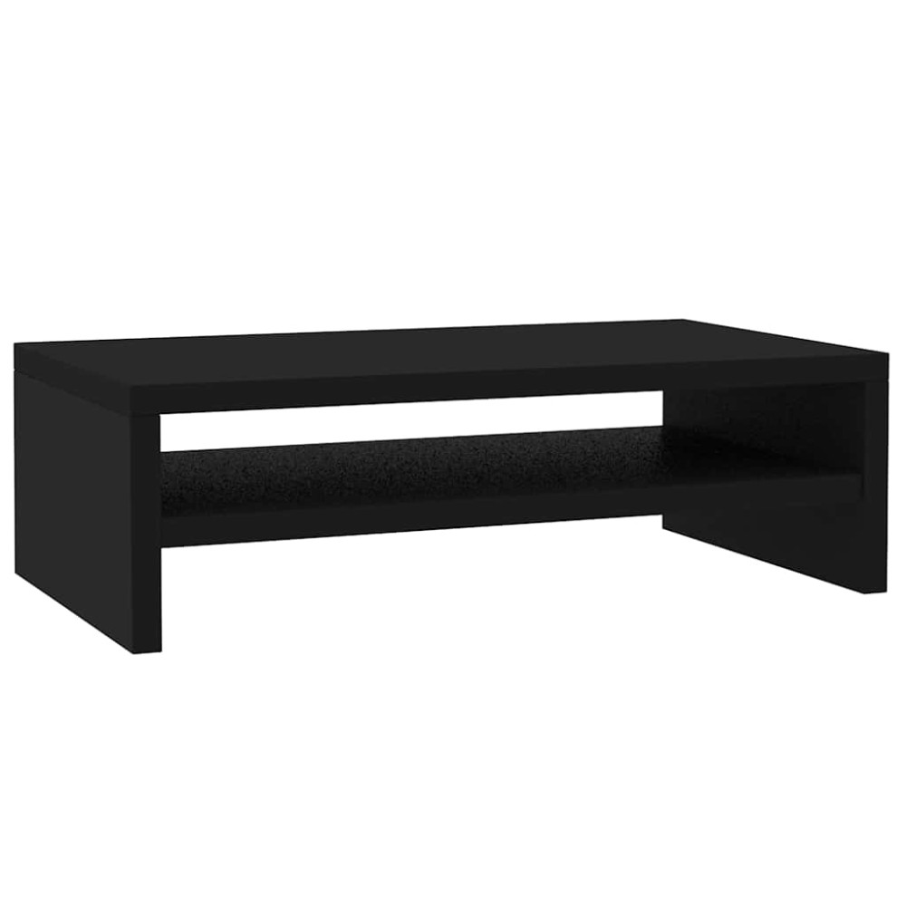 vidaXL Suport monitor, negru, 42x24x13 cm, lemn prelucrat