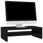vidaXL Suport monitor, negru, 42x24x13 cm, lemn prelucrat