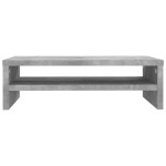 vidaXL Suport monitor, gri beton, 42x24x13 cm, lemn prelucrat