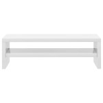 vidaXL Suport monitor, alb extralucios, 42x24x13 cm, lemn prelucrat