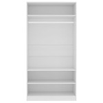 vidaXL Șifonier, alb, 100x50x200 cm, lemn prelucrat vidaXL Șifonier, alb, 100x50x200 cm, lemn prelucrat