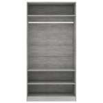 vidaXL Șifonier, gri beton, 100x50x200 cm, PAL vidaXL Șifonier, gri beton, 100x50x200 cm, PAL
