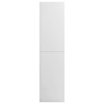 vidaXL Șifonier, alb extralucios, 100x50x200 cm, lemn prelucrat