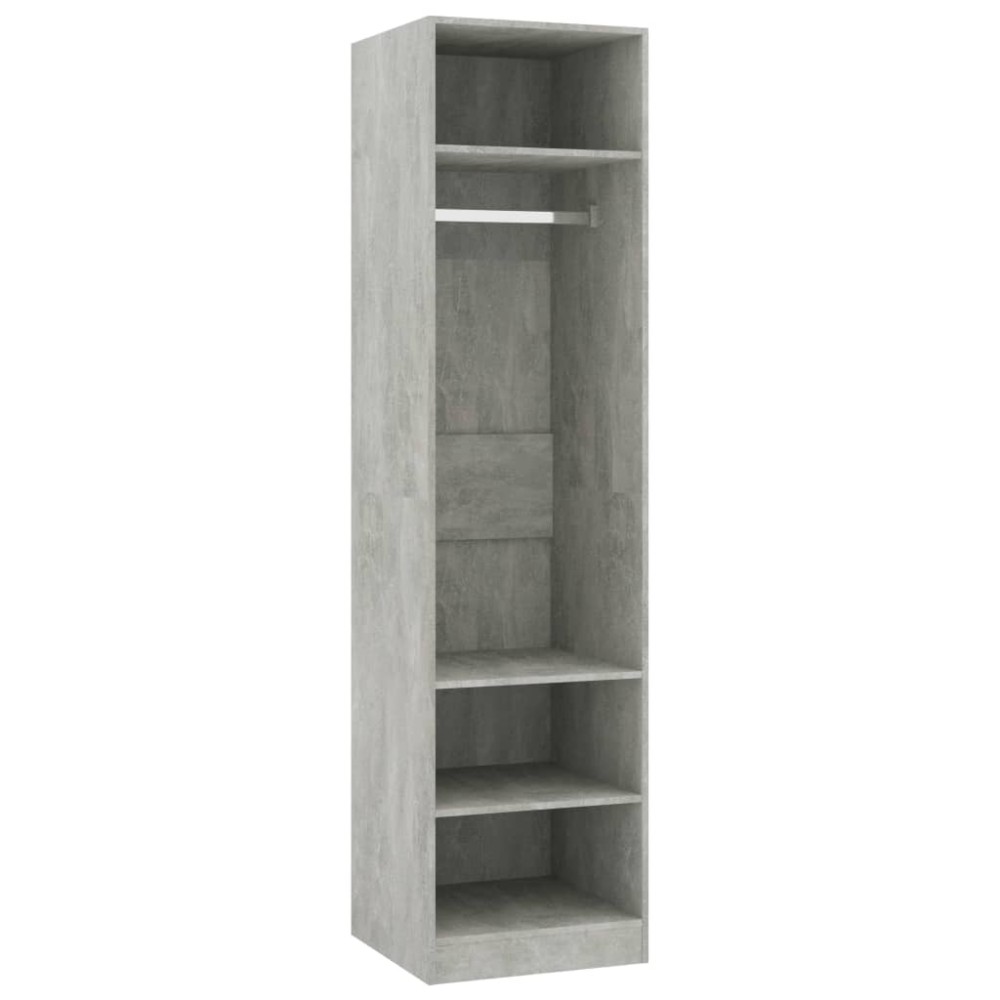 vidaXL Șifonier, gri beton, 50x50x200 cm, lemn prelucrat