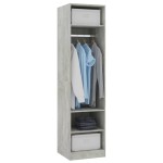 vidaXL Șifonier, gri beton, 50x50x200 cm, lemn prelucrat vidaXL Șifonier, gri beton, 50x50x200 cm, lemn prelucrat