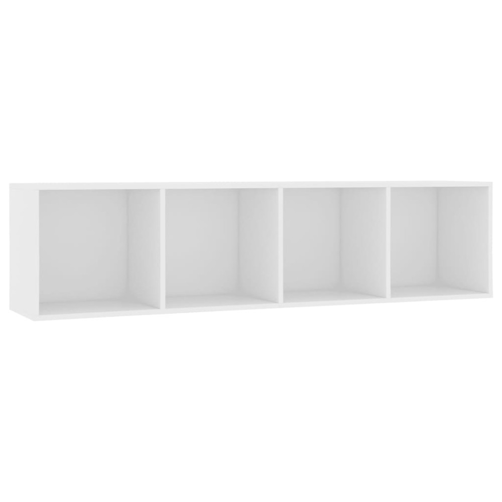 vidaXL Bibliotecă/Comodă TV, alb, 143x30x36 cm