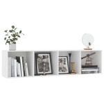 vidaXL Bibliotecă/Comodă TV, alb, 143x30x36 cm vidaXL Bibliotecă/Comodă TV, alb, 143x30x36 cm