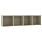 vidaXL Bibliotecă/Comodă TV, stejar sonoma, 143x30x36 cm vidaXL Bibliotecă/Comodă TV, stejar sonoma, 143x30x36 cm