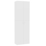 vidaXL Dulap de birou, alb, 60x32x190 cm, lemn prelucrat