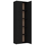 vidaXL Dulap de birou, negru, 60x32x190 cm, lemn prelucrat vidaXL Dulap de birou, negru, 60x32x190 cm, lemn prelucrat