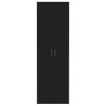 vidaXL Dulap de birou, negru, 60x32x190 cm, lemn prelucrat vidaXL Dulap de birou, negru, 60x32x190 cm, lemn prelucrat