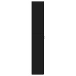 vidaXL Dulap de birou, negru, 60x32x190 cm, lemn prelucrat vidaXL Dulap de birou, negru, 60x32x190 cm, lemn prelucrat