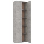 vidaXL Dulap de birou, gri beton, 60x32x190 cm, lemn prelucrat vidaXL Dulap de birou, gri beton, 60x32x190 cm, lemn prelucrat
