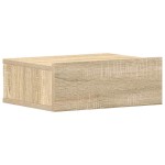 vidaXL Noptieră suspendată, stejar sonoma, 40x30x15 cm, lemn prelucrat