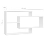 vidaXL Rafturi de perete, alb, 104x20x58,5 cm, lemn prelucrat vidaXL Rafturi de perete, alb, 104x20x58,5 cm, lemn prelucrat