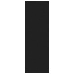 vidaXL Rafturi de perete, negru, 104x20x58,5 cm, lemn prelucrat
