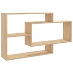 vidaXL Rafturi de perete, stejar sonoma,104x20x58,5 cm, lemn prelucrat