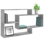 vidaXL Rafturi de perete, gri beton, 104x20x58,5 cm, lemn prelucrat vidaXL Rafturi de perete, gri beton, 104x20x58,5 cm, lemn prelucrat