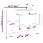 vidaXL Rafturi de perete, gri beton, 104x20x58,5 cm, lemn prelucrat vidaXL Rafturi de perete, gri beton, 104x20x58,5 cm, lemn prelucrat