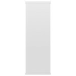 vidaXL Rafturi de perete alb extralucios 104x20x58,5 cm lemn prelucrat vidaXL Rafturi de perete alb extralucios 104x20x58,5 cm lemn prelucrat