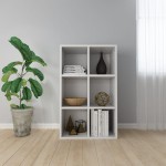 vidaXL Bibliotecă/Servantă, alb, 66x30x98 cm, PAL vidaXL Bibliotecă/Servantă, alb, 66x30x98 cm, PAL