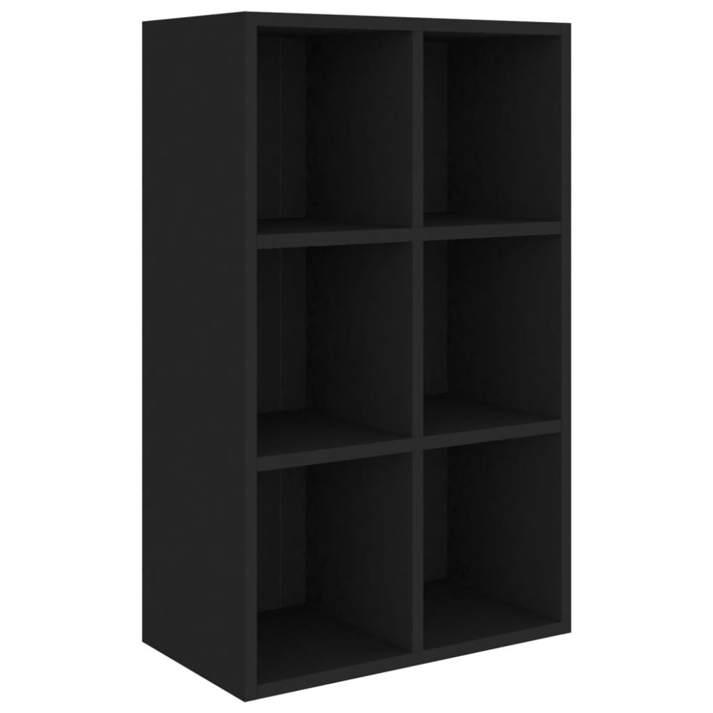vidaXL Bibliotecă/Servantă, negru, 66x30x98 cm, PAL