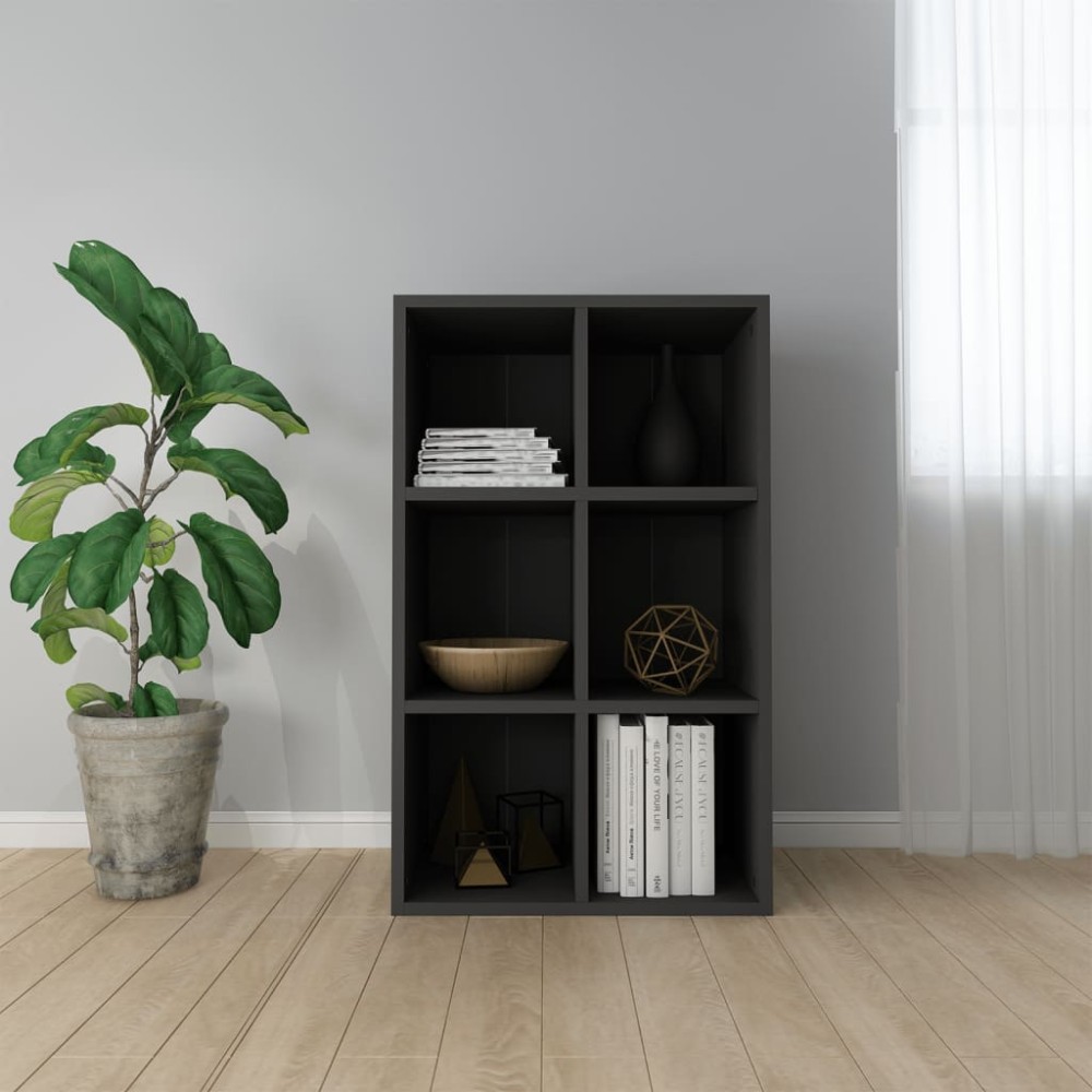 vidaXL Bibliotecă/Servantă, negru, 66x30x98 cm, PAL