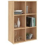vidaXL Bibliotecă/Servantă, stejar sonoma, 66x30x98 cm, PAL vidaXL Bibliotecă/Servantă, stejar sonoma, 66x30x98 cm, PAL