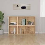 vidaXL Bibliotecă/Servantă, stejar sonoma, 66x30x98 cm, PAL vidaXL Bibliotecă/Servantă, stejar sonoma, 66x30x98 cm, PAL